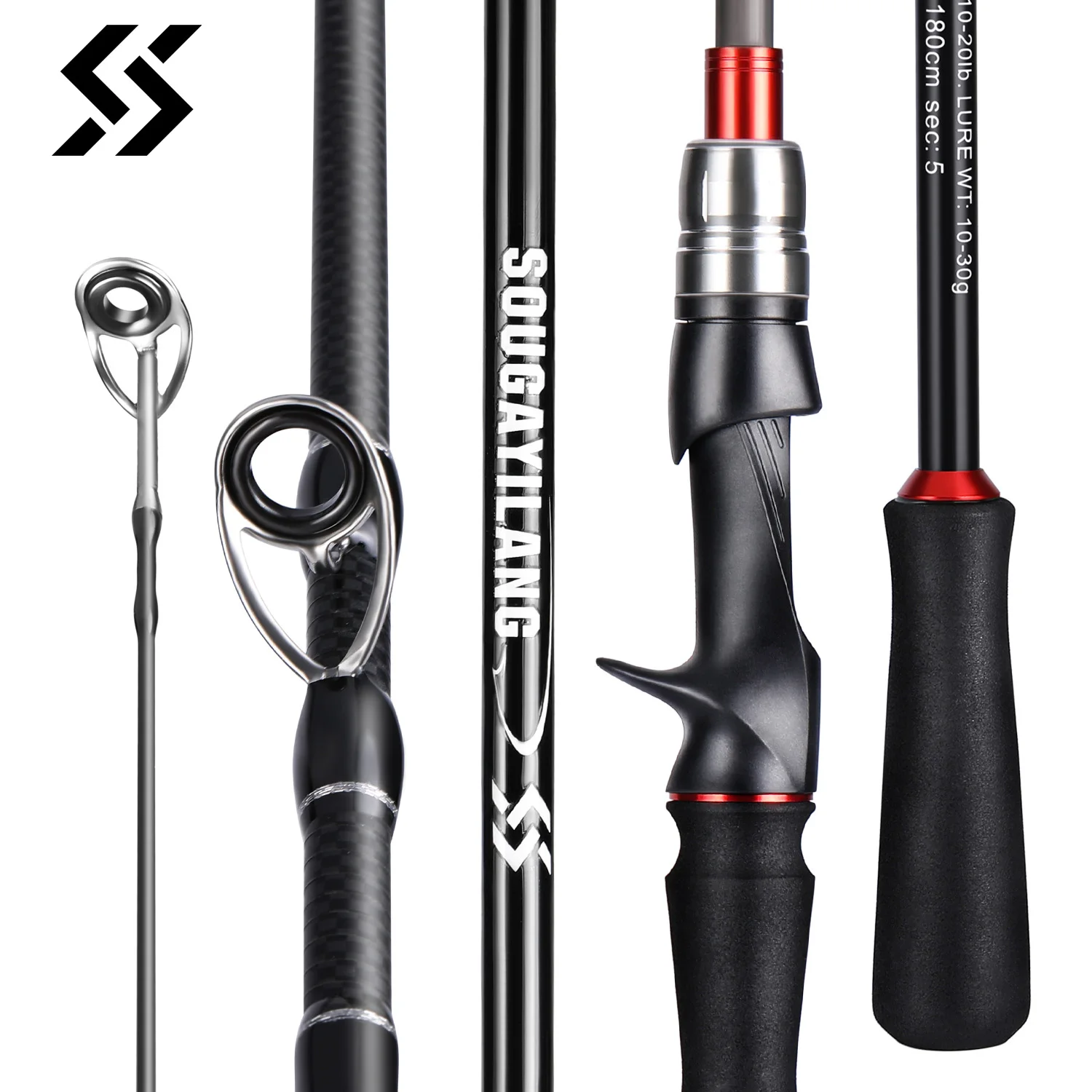 Fishing Rod Surf - Sougayilang Köder Angelrute 1,8 m 2,1