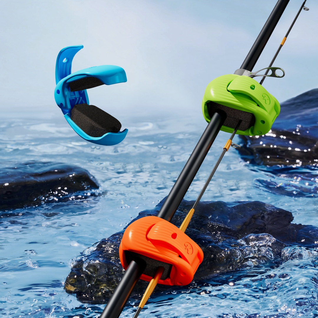 Fishing Rod Travel - 2 Stück Schnellverschluss-Angelrutenhalter, Funktioneller Angelrutenclip, Tragbarer