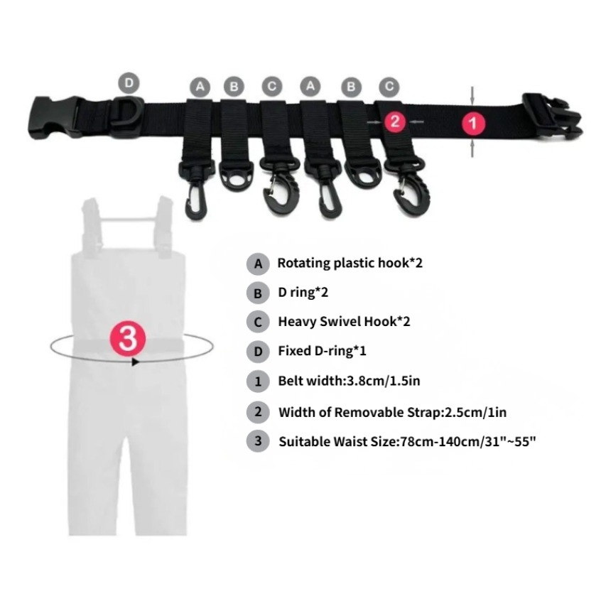 1 Stück Verstellbarer Wathüftg – Fishing Rod Travel Bewertung und Preis